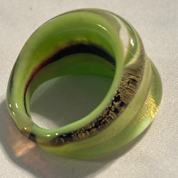 Murano Glass Ring - Size 8.5 - Picture 2 of 4